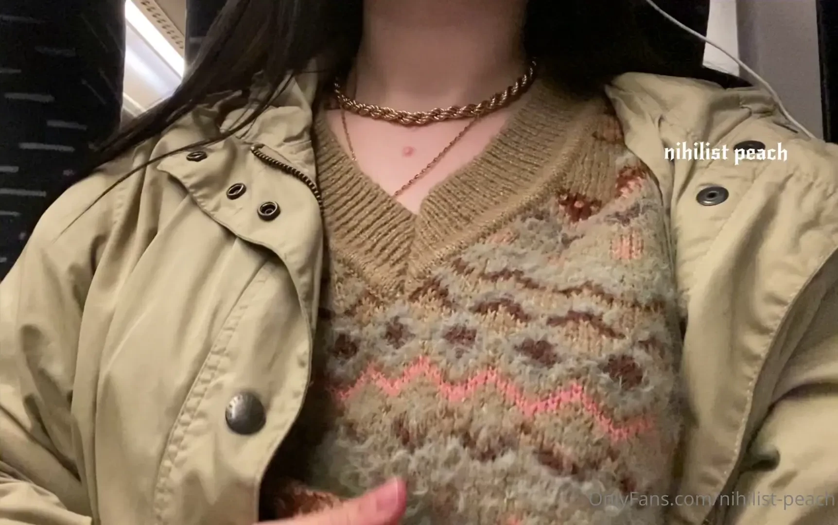 Flashing you on a train carriage i got caught 