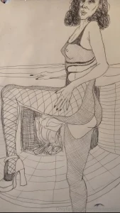 Ringrazio questo bravissimo artista che mi ha ritratta davvero