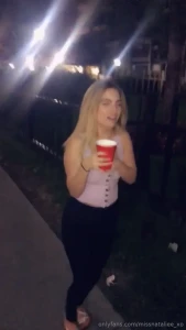 I clearly can t drink and walk