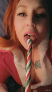 That candy cane was yummy but i think i d prefer a nice cock
