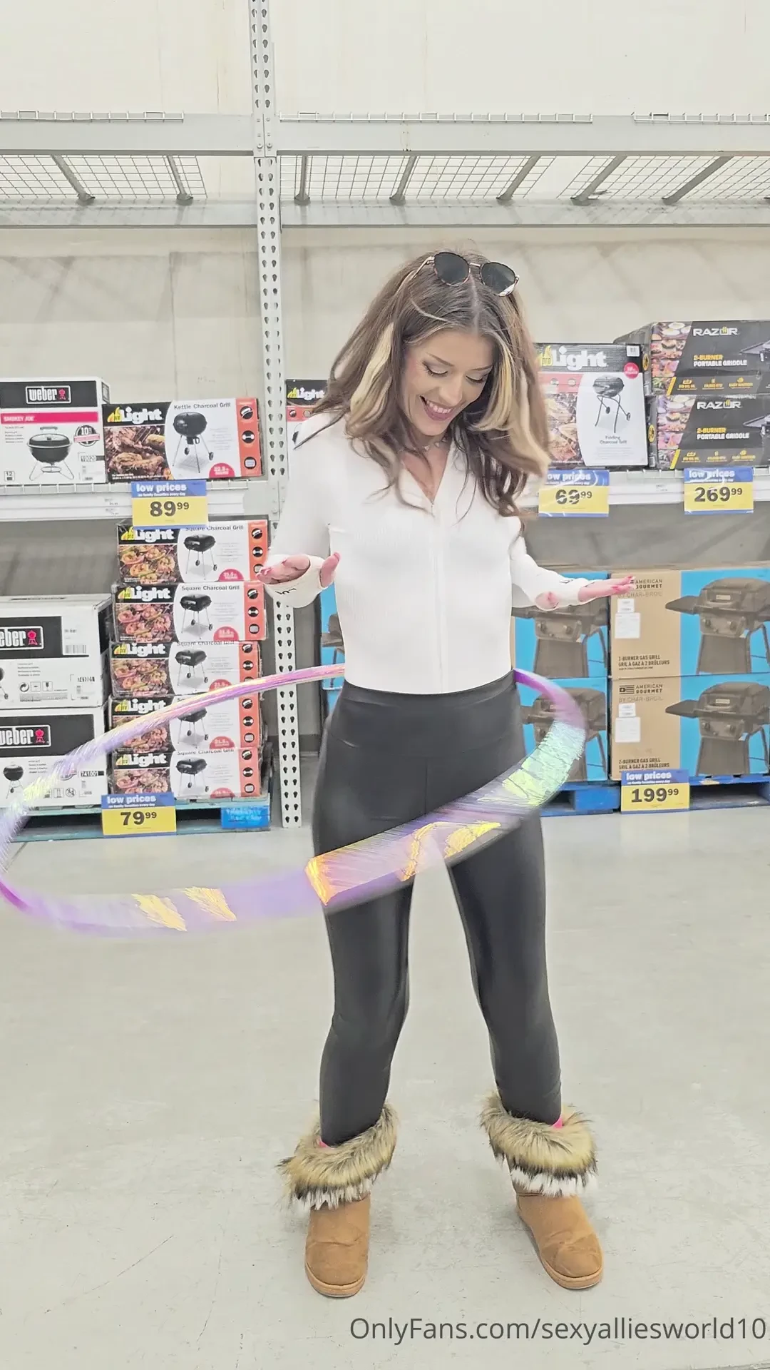 Having a little fun in my leather pants 