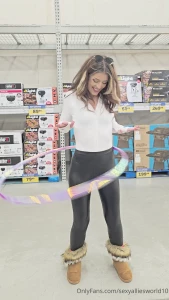 Having a little fun in my leather pants