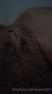 Hairy wet tiny pussy playing with glass dildo i always shave but this