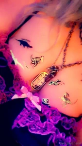 I stuck dinosaur glow in the dark stickers all over my chest glowing part 1