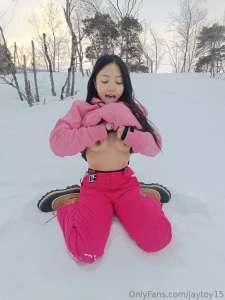 Come play in the snow daddy its very cold but maybe you know a trick part 2