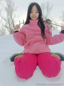 Come play in the snow daddy its very cold but maybe you know a trick part 7