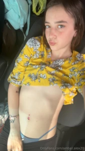 In the parking lot of downtown