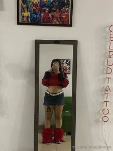 I dressed to make your imagination work overtime red wild and ready to