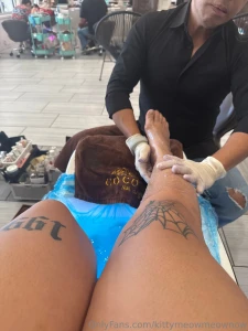 Getting the piggies done too idk if anybody is into feet