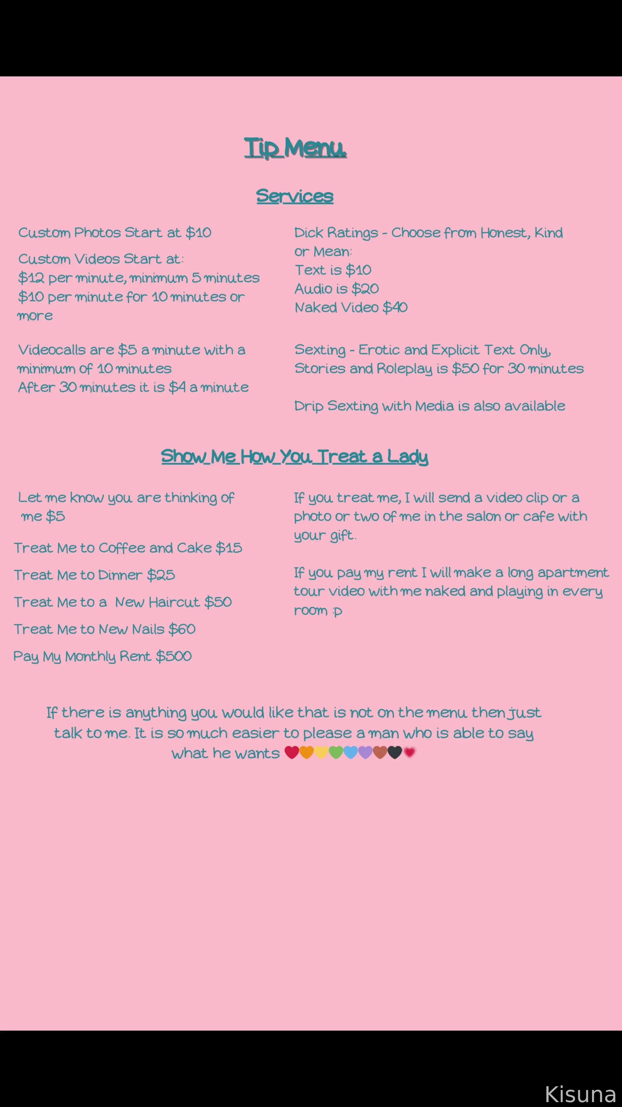 I made a new tip menu in video format as on some screens it would cut 