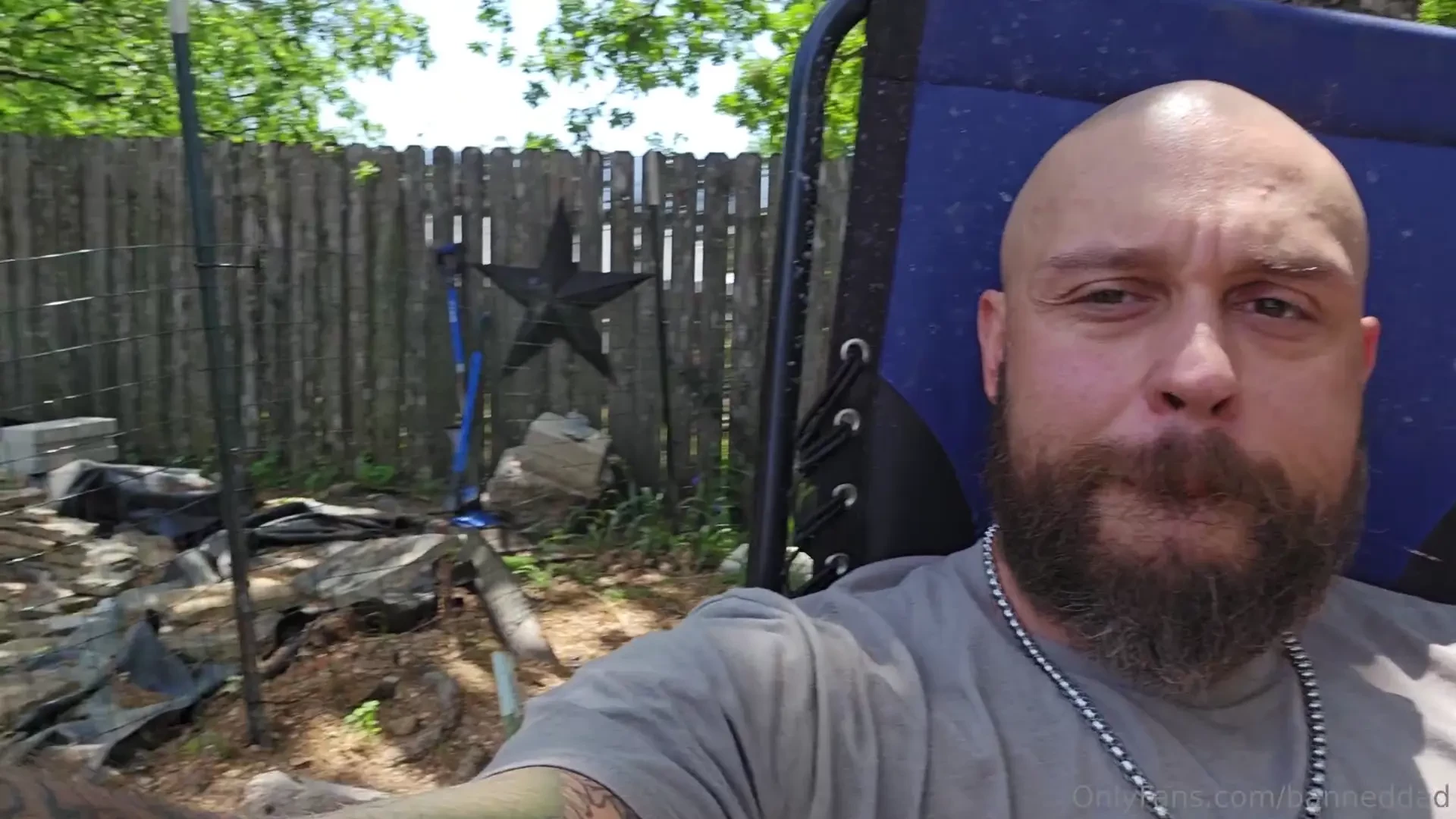 Doing a little digging and stone work on my break and need my sweaty 