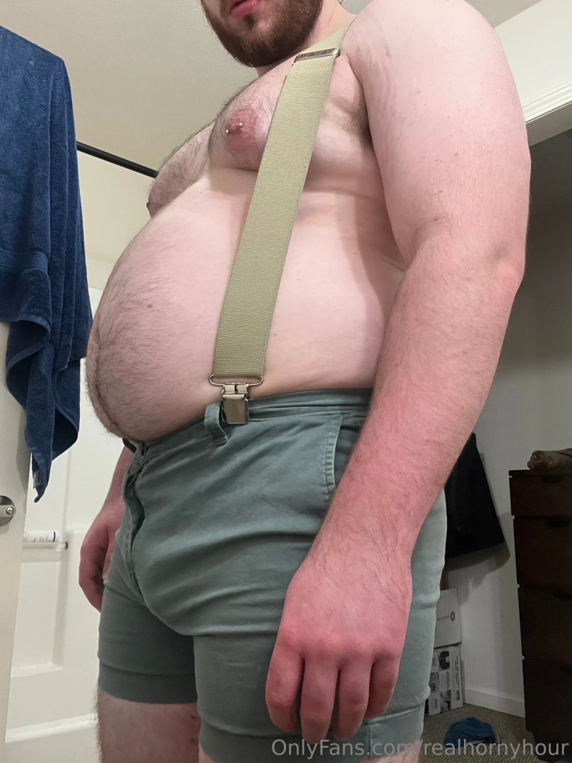 These suspenders really highlight the gut huh the shorts highlight part 2 