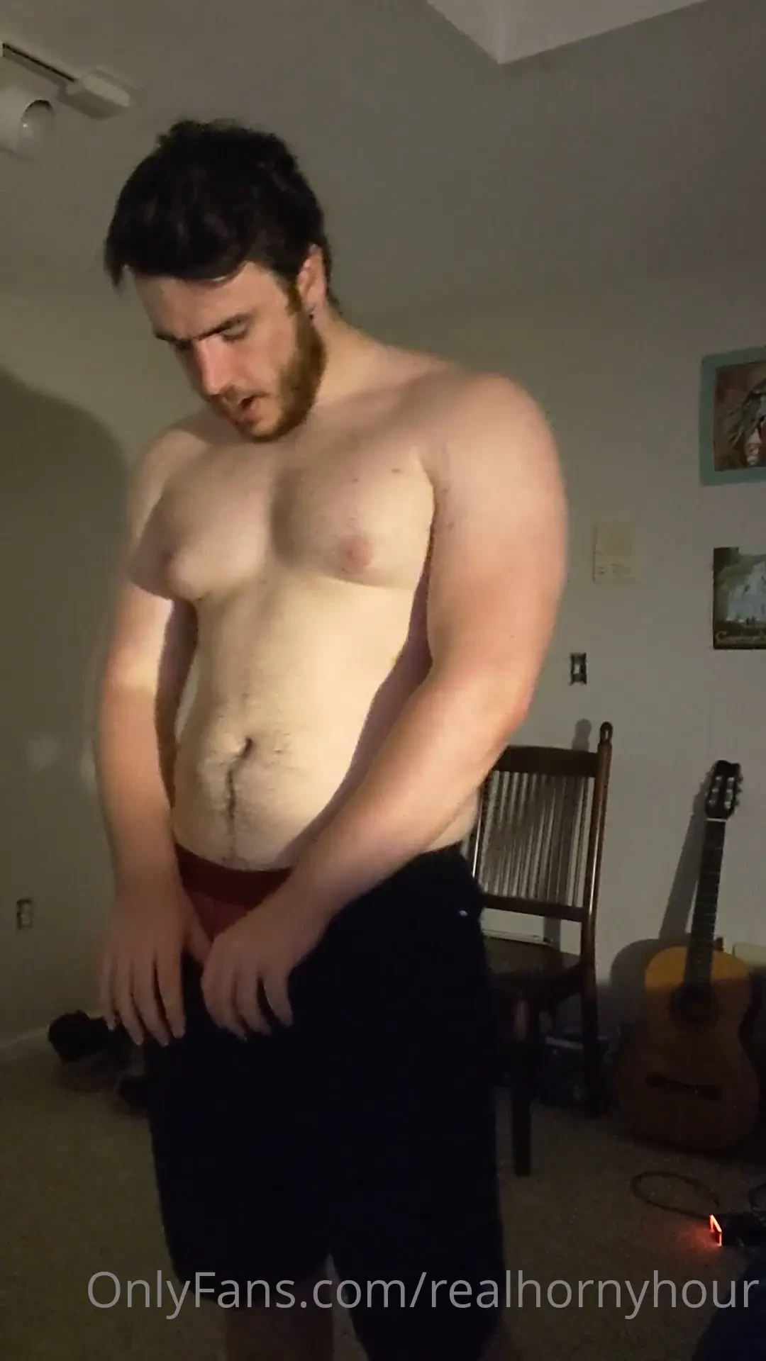 Always fun to strip after a hard workout 