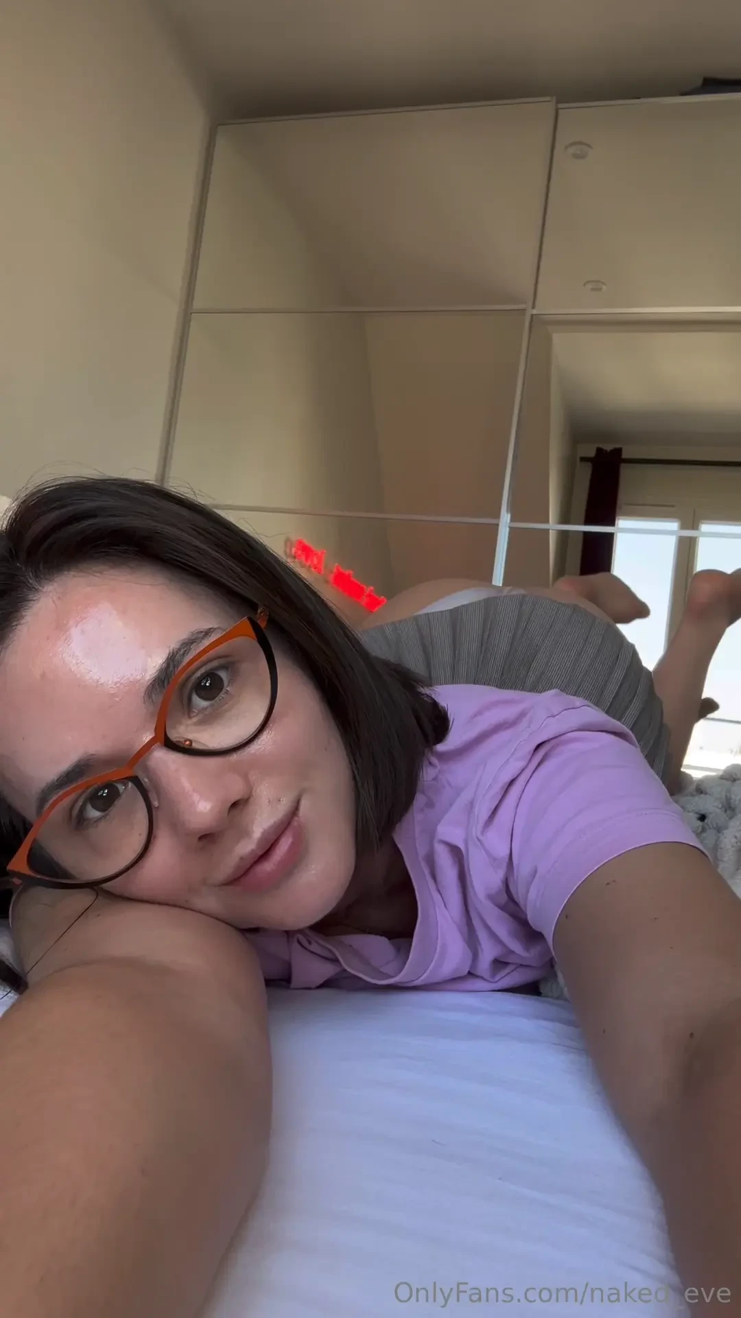 I was just laying here but now you can t stop staring huh 