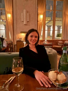 I saved you a seat wine s getting warm and dessert s melting don t
