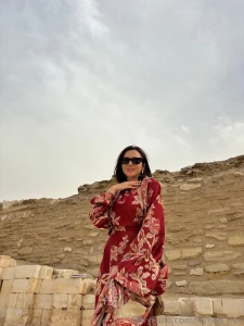 Exploring ancient ruins but still the most precious treasure around