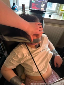 Tied to a chair with duct tape over your mouth and nowhere to go pup