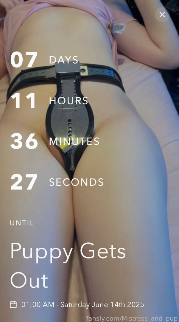 Chastity challenge day 13 20 today with a little update on the counter 