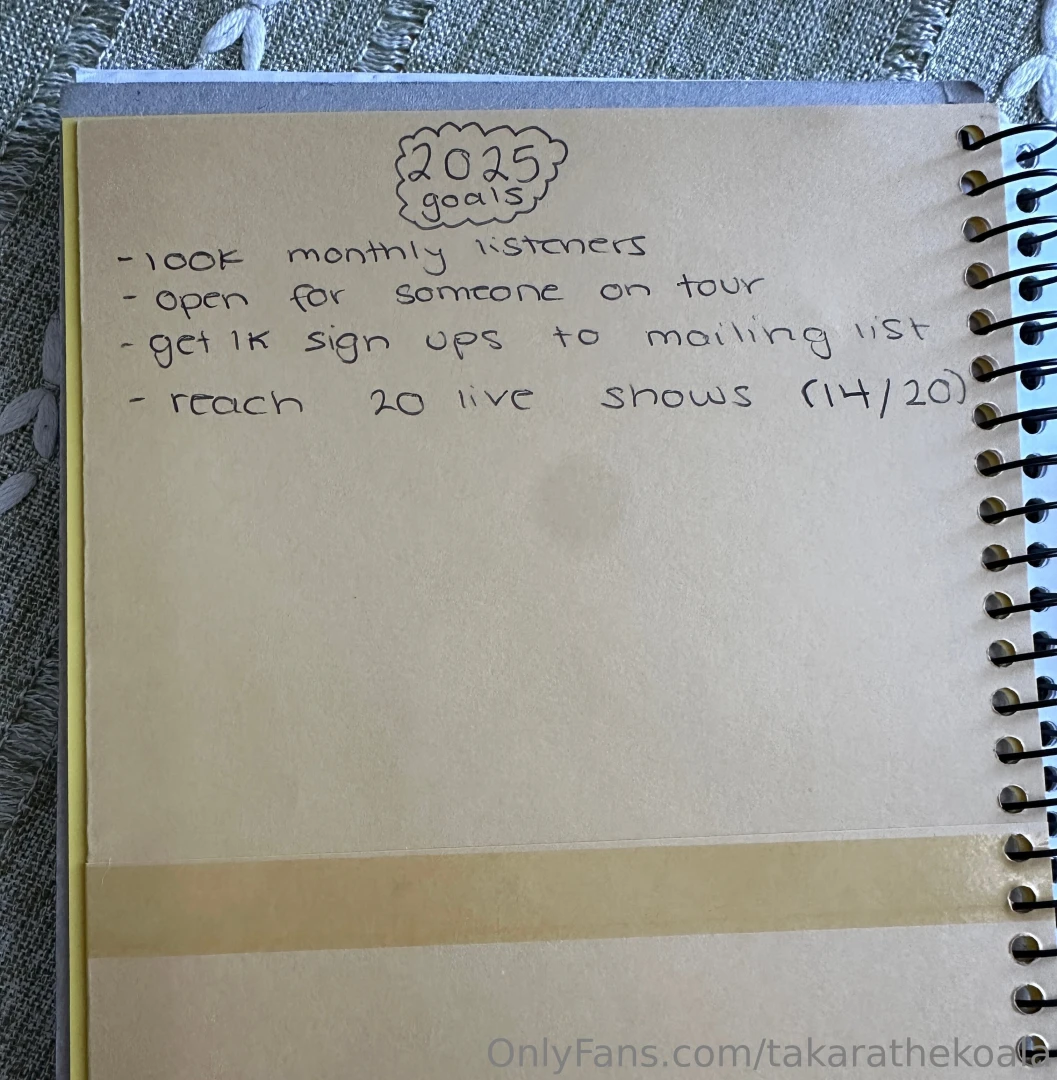 I wanted to share my goals for 2025 with you all so we can all watch 