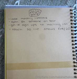 I wanted to share my goals for 2025 with you all so we can all watch