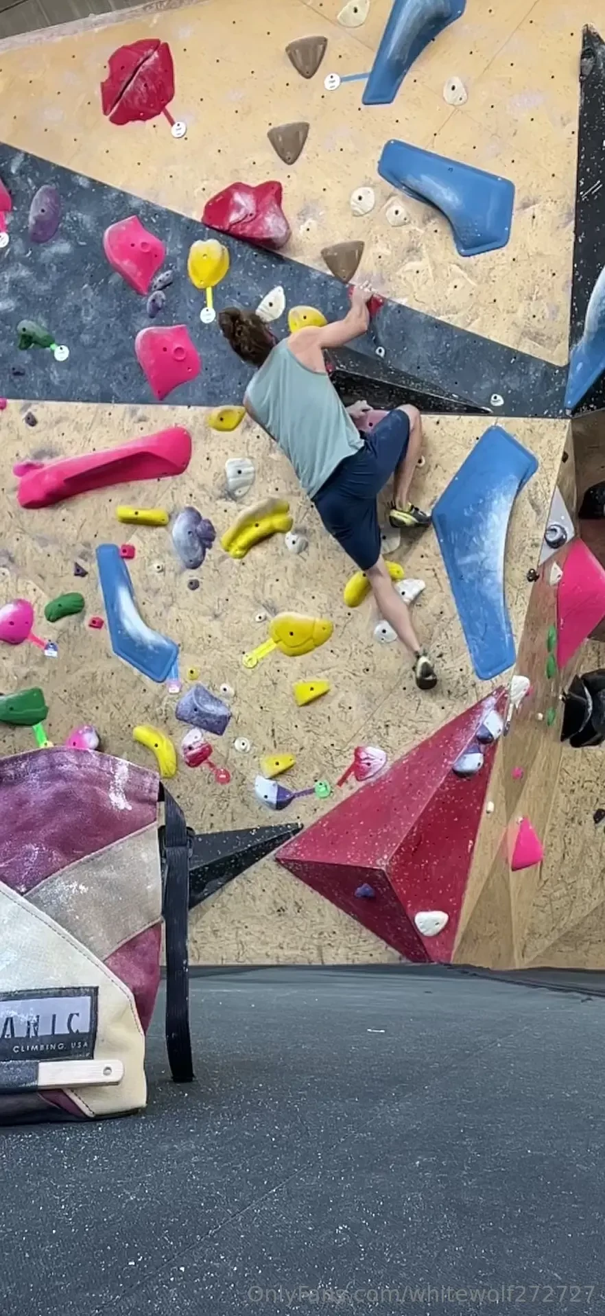 Just me climbing a challenging boulder problem a few weeks ago i love part 1 