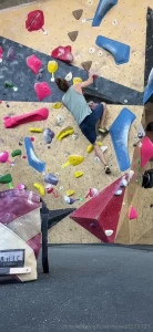 Just me climbing a challenging boulder problem a few weeks ago i love part 1