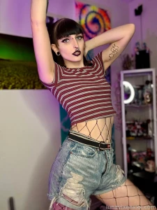 Just a little photoset i did this weekend goth cute gothgirl croptop part 7