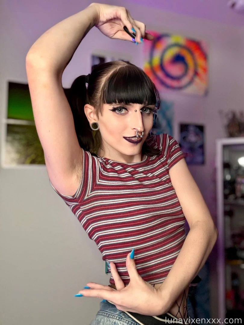 Just a little photoset i did this weekend goth cute gothgirl croptop part 1 