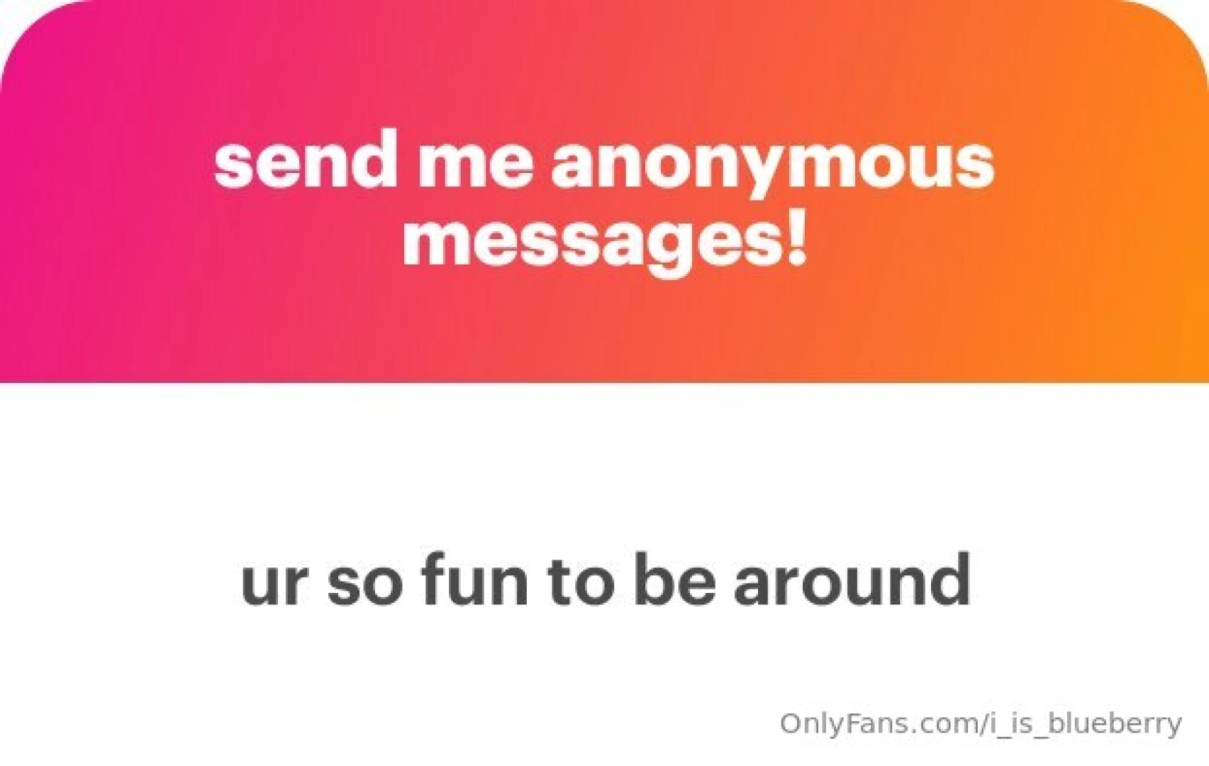 Message ur so fun to be around answer this feels like a random one the 