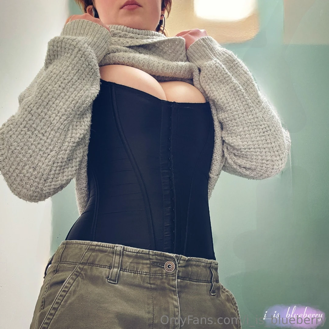 Wearing a corset to work today sometimes it s needed to fix posture or part 2 