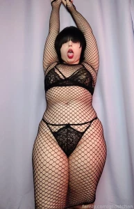 I love to use this fishnet bodysuit always makes everyone hard sexy
