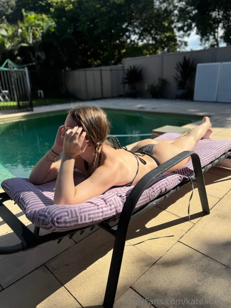 Just me the sun and a pool full of peace 