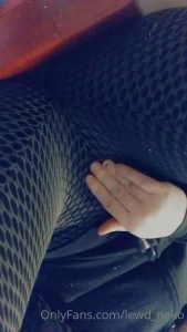 Publicly rubbing amp slapping my pussy through pants while at work