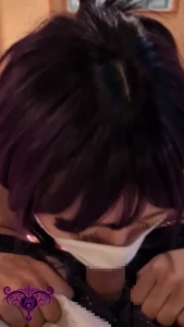 Blowjob with a tail in the anus japanese hentai asian ass anal asshole