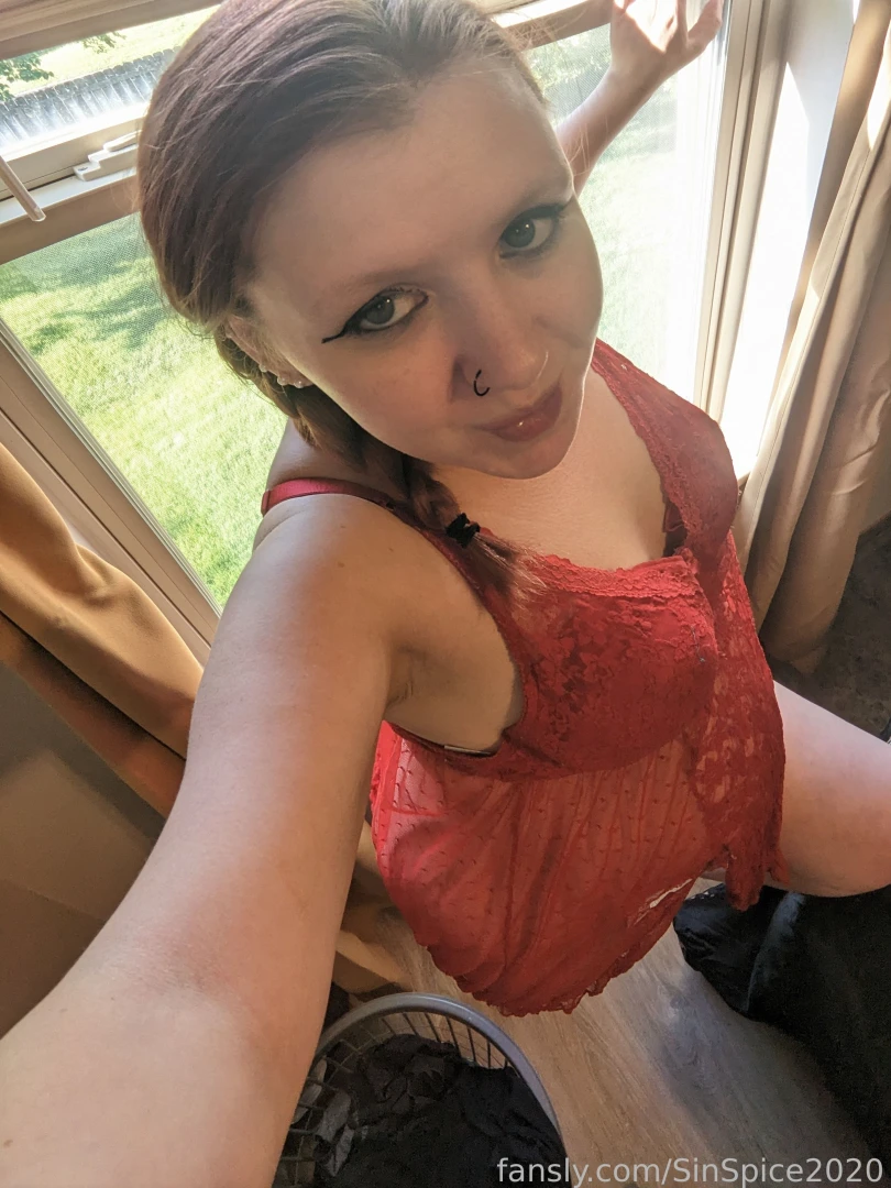 Everyone loves a lady in red lingerie redhead silk pregnant part 4 