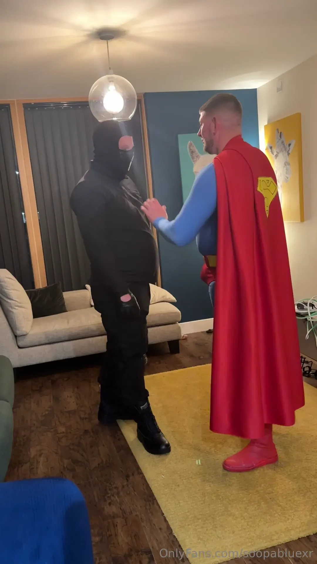 Just as sneaky as his uncle i heard someone else land on the balcony 