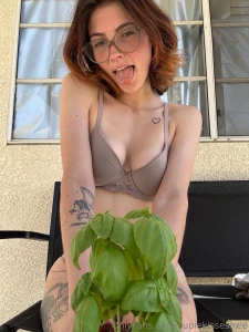 Go see what this naughty slut gets up to in the garden part 1