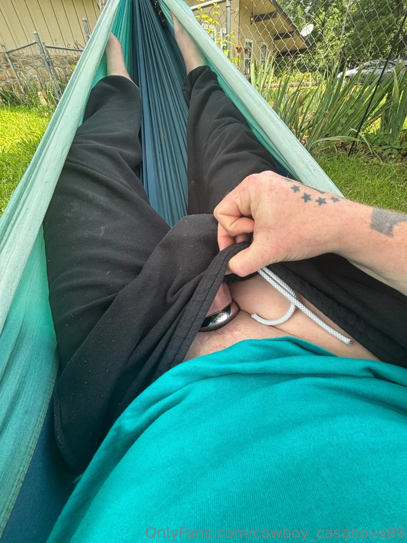 Nothing like relaxing in a hammock while softly edging 