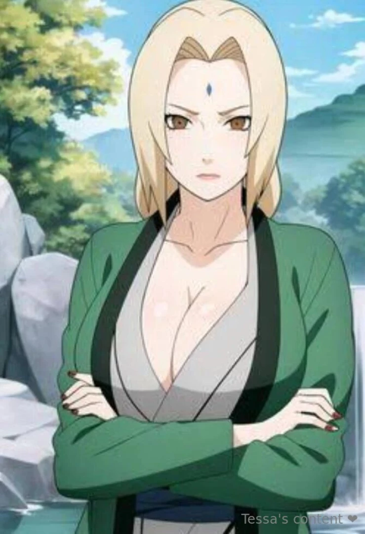 Tsunade is here to milk your dick after you receive a curse on your 