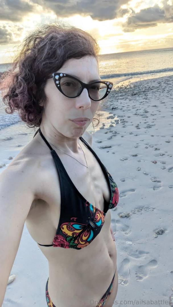 The sun is warming me up the beach is beautiful things are looking up 