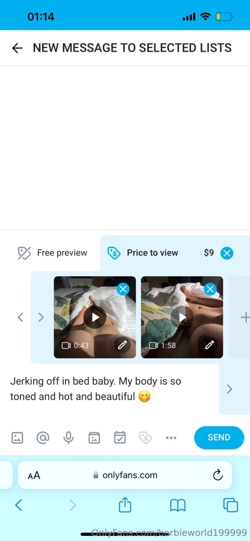 New msg send out 
