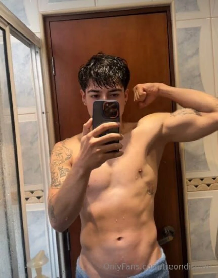 Youth style and attitude with a well-balanced physique fair skin and a part 4 