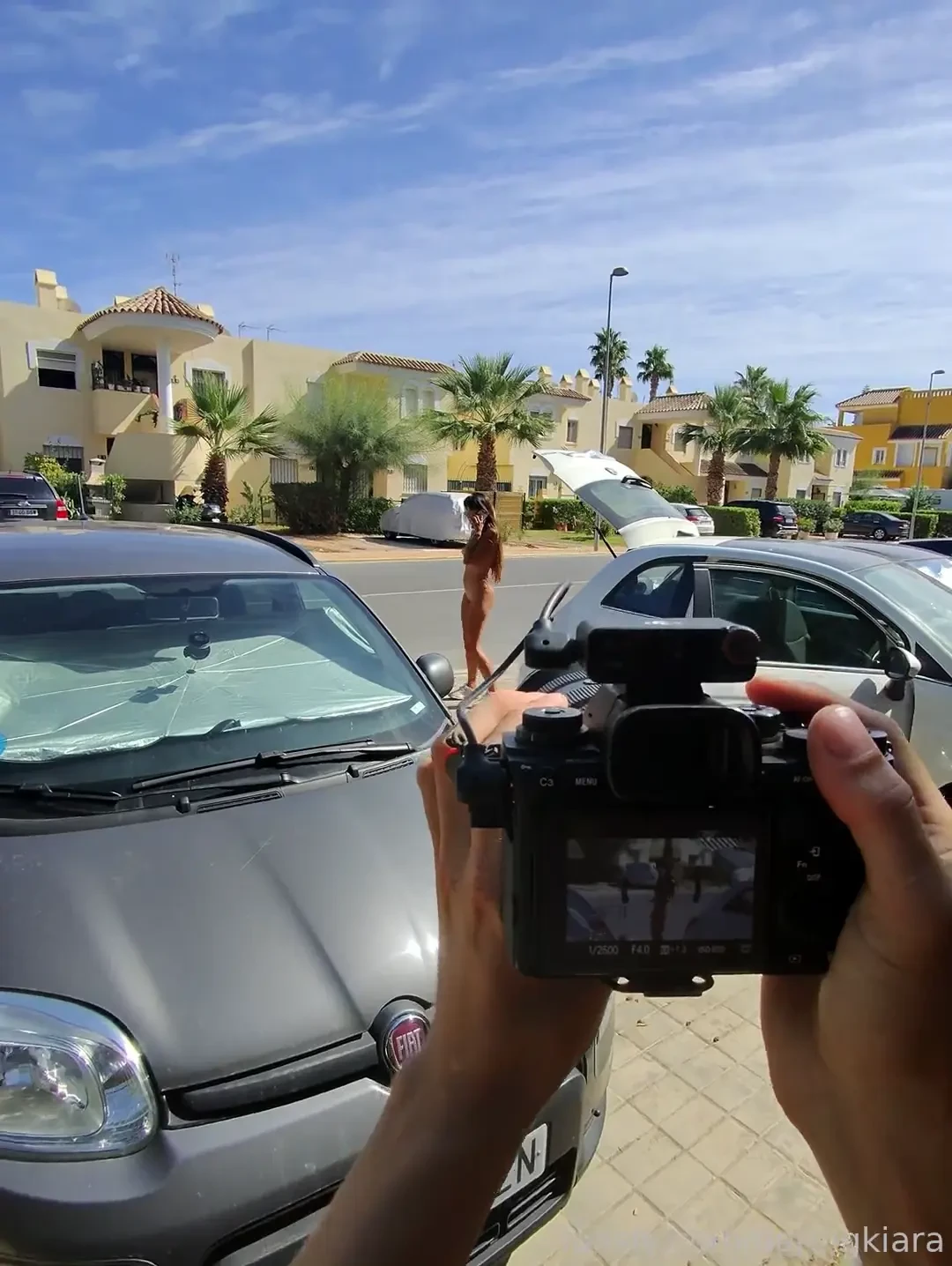 Bts of my last video hehe and one of my favorite moments of it would 