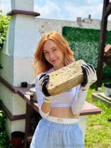 Brick was not left out either the photo shoot with it was a success