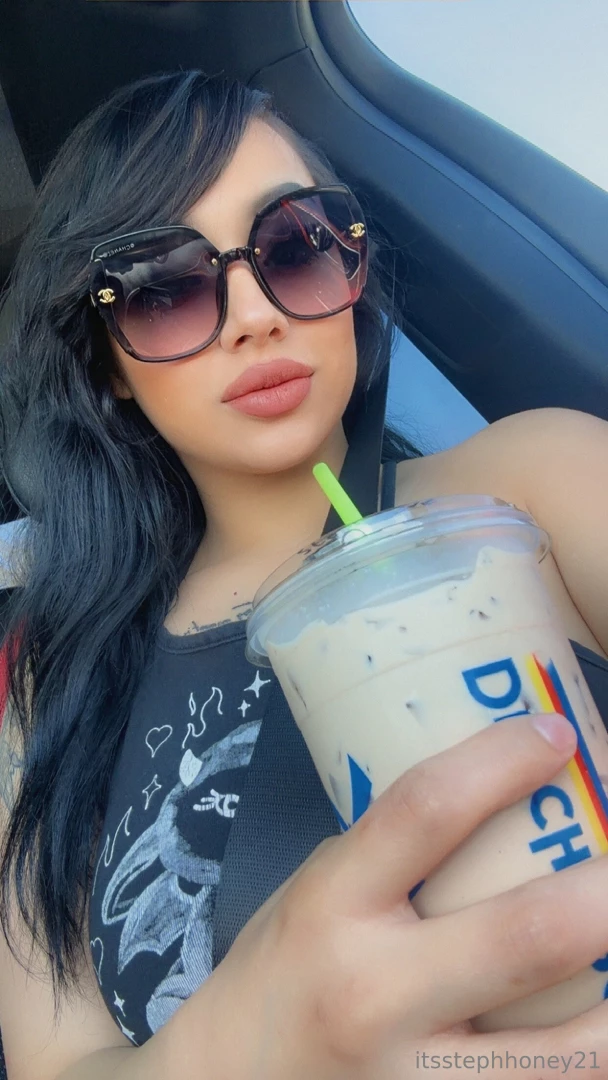 Ready to hit the road with my favorite drink 