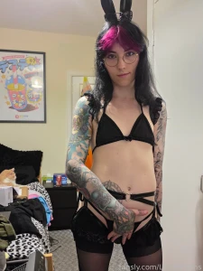 Trans mtf tattooed transgender transgirl transporn tgirl cute nerdy