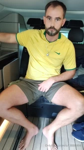 Jerk off on the back seat of a mercedes marco polo 1