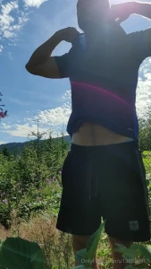 Outdoor ws and wank in the black forest