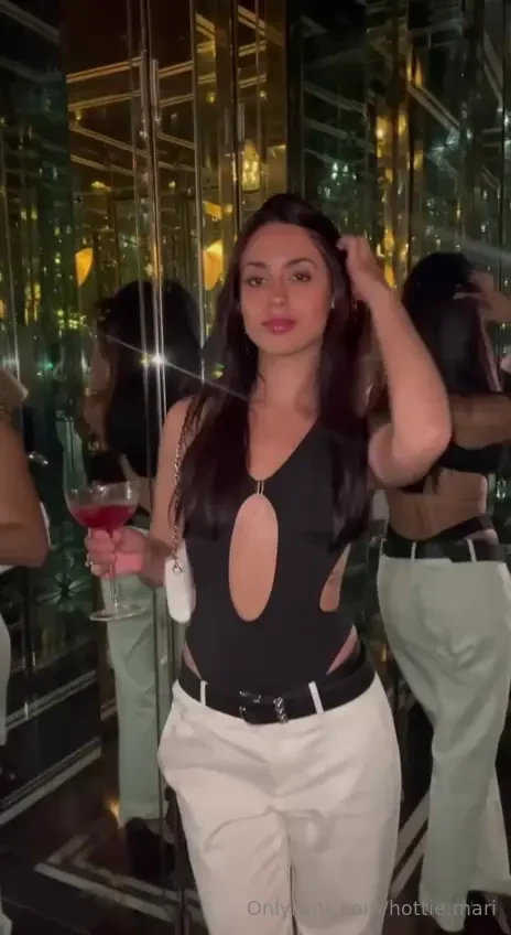 Having a good time with friends at the bar does my outfit look good 