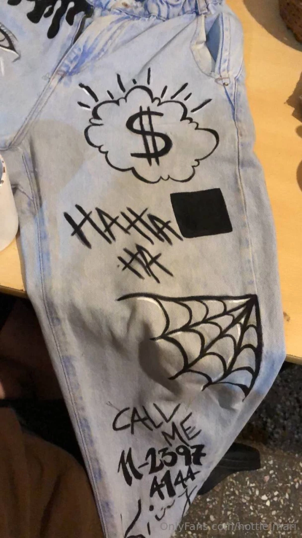 A little about my hobby i absolutely love hand-painting clothes and 